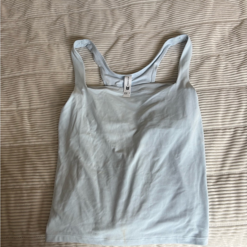 All in Motion Gray Fitted Sleeveless Tank Top